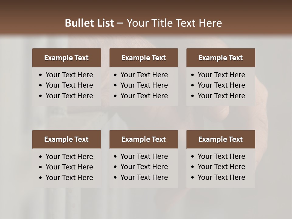 Jail Captive Cell PowerPoint Template