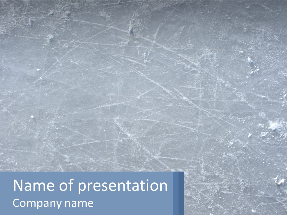 Outdoor Slippery Skating PowerPoint Template