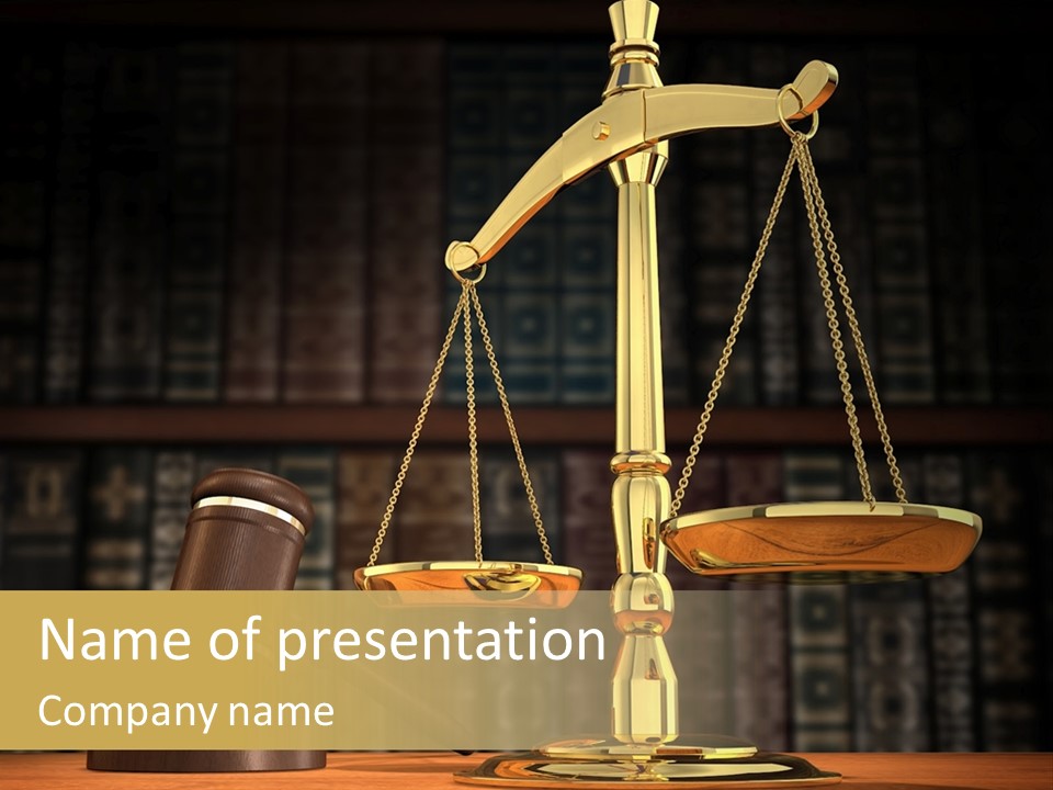 Sentence Legal Antique PowerPoint Template