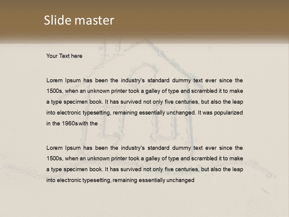 House Sand Build PowerPoint Template