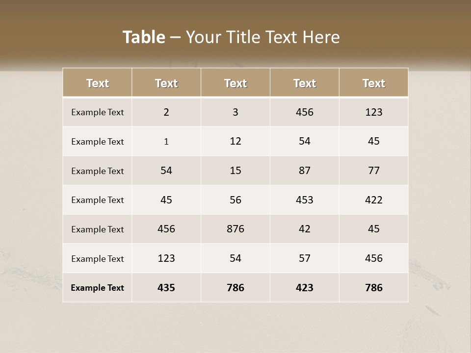 House Sand Build PowerPoint Template