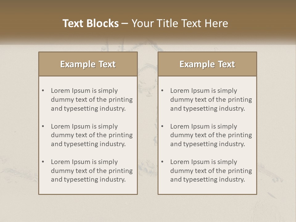 House Sand Build PowerPoint Template