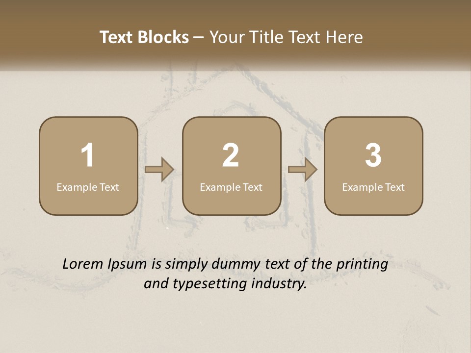 House Sand Build PowerPoint Template