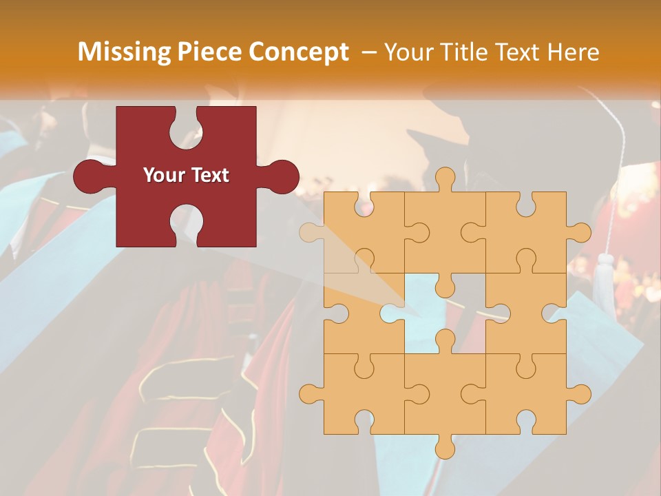 A Group Of People In Graduation Gowns And Caps PowerPoint Template