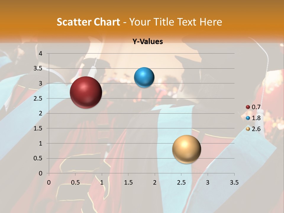 A Group Of People In Graduation Gowns And Caps PowerPoint Template