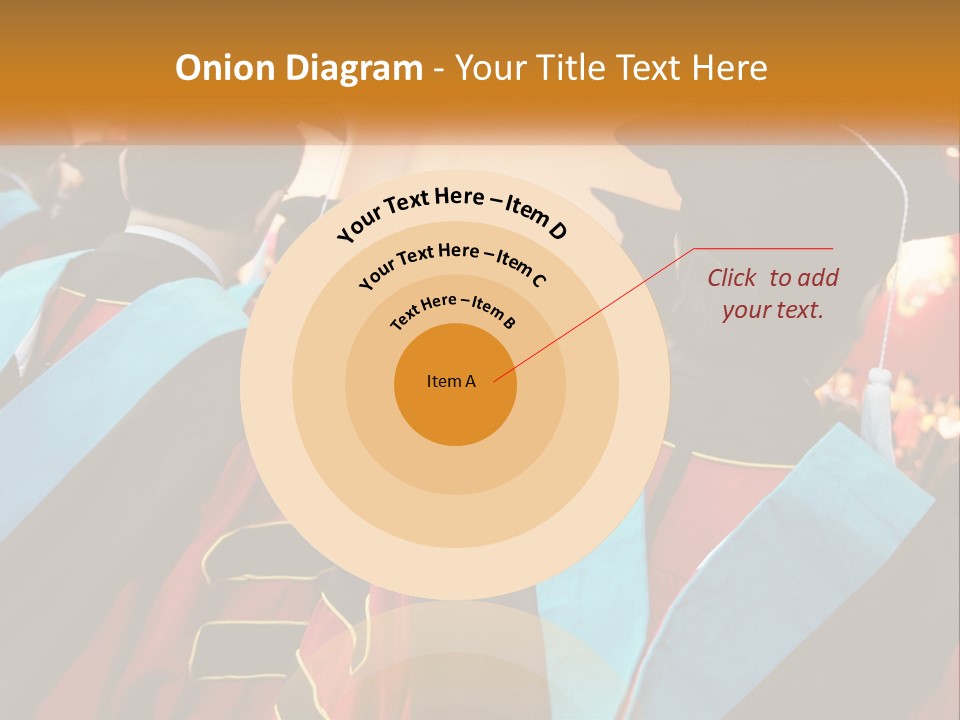 A Group Of People In Graduation Gowns And Caps PowerPoint Template