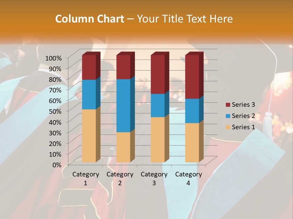 A Group Of People In Graduation Gowns And Caps PowerPoint Template