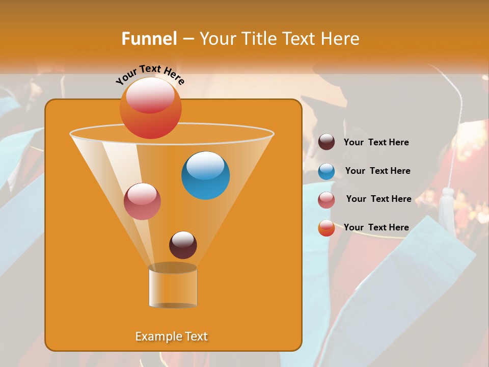 A Group Of People In Graduation Gowns And Caps PowerPoint Template