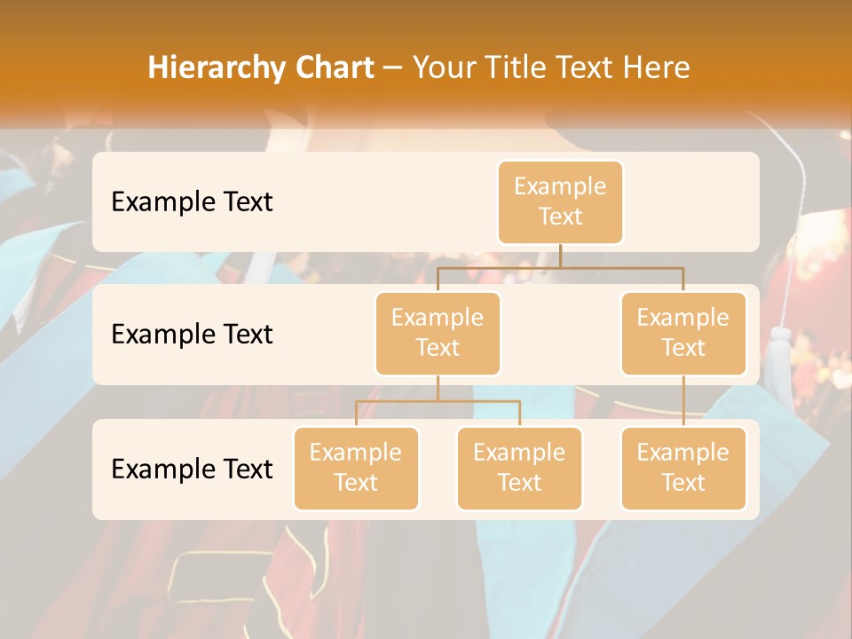 A Group Of People In Graduation Gowns And Caps PowerPoint Template