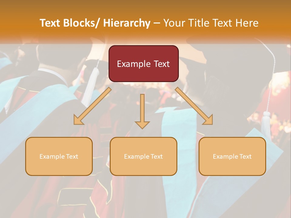 A Group Of People In Graduation Gowns And Caps PowerPoint Template