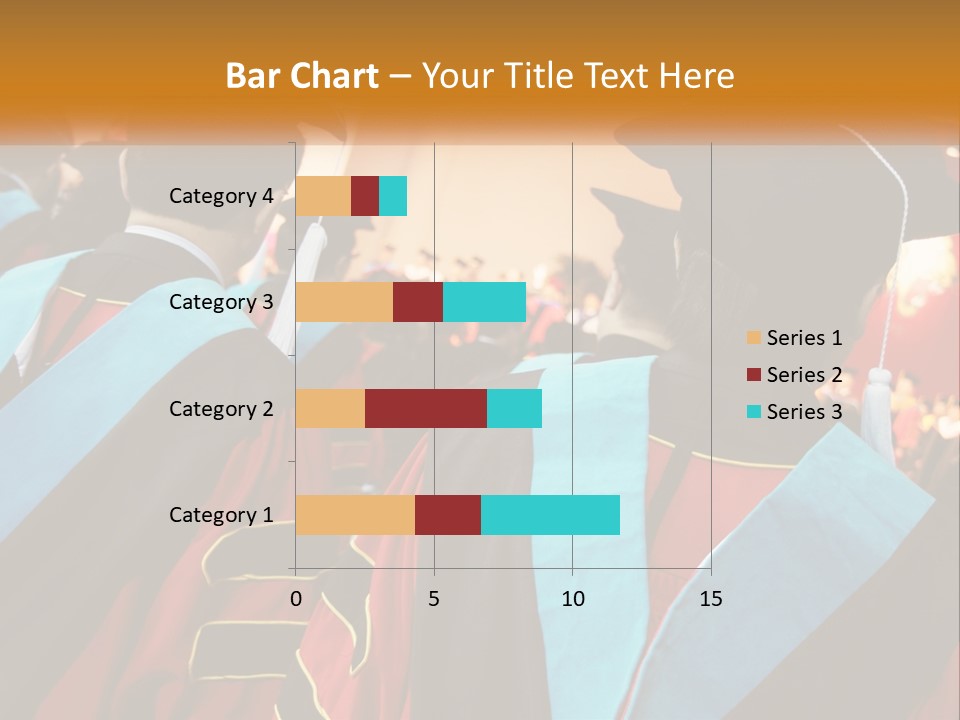 A Group Of People In Graduation Gowns And Caps PowerPoint Template