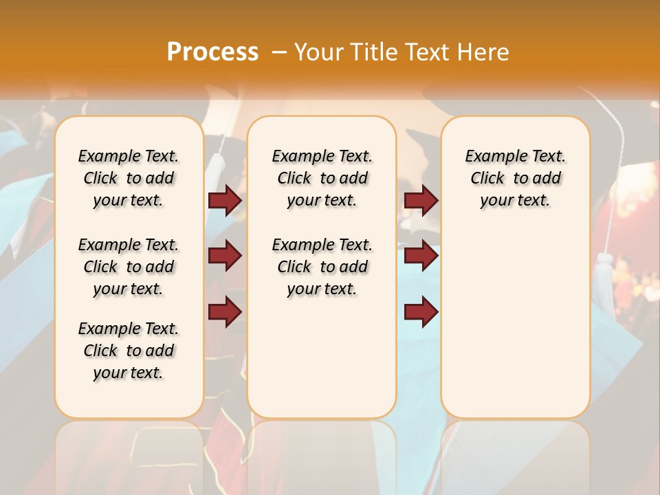 A Group Of People In Graduation Gowns And Caps PowerPoint Template