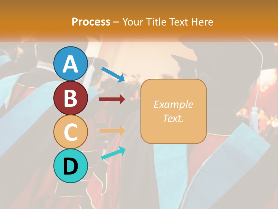 A Group Of People In Graduation Gowns And Caps PowerPoint Template