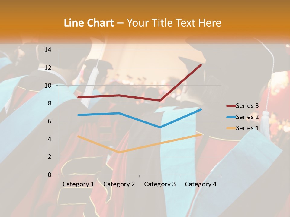 A Group Of People In Graduation Gowns And Caps PowerPoint Template