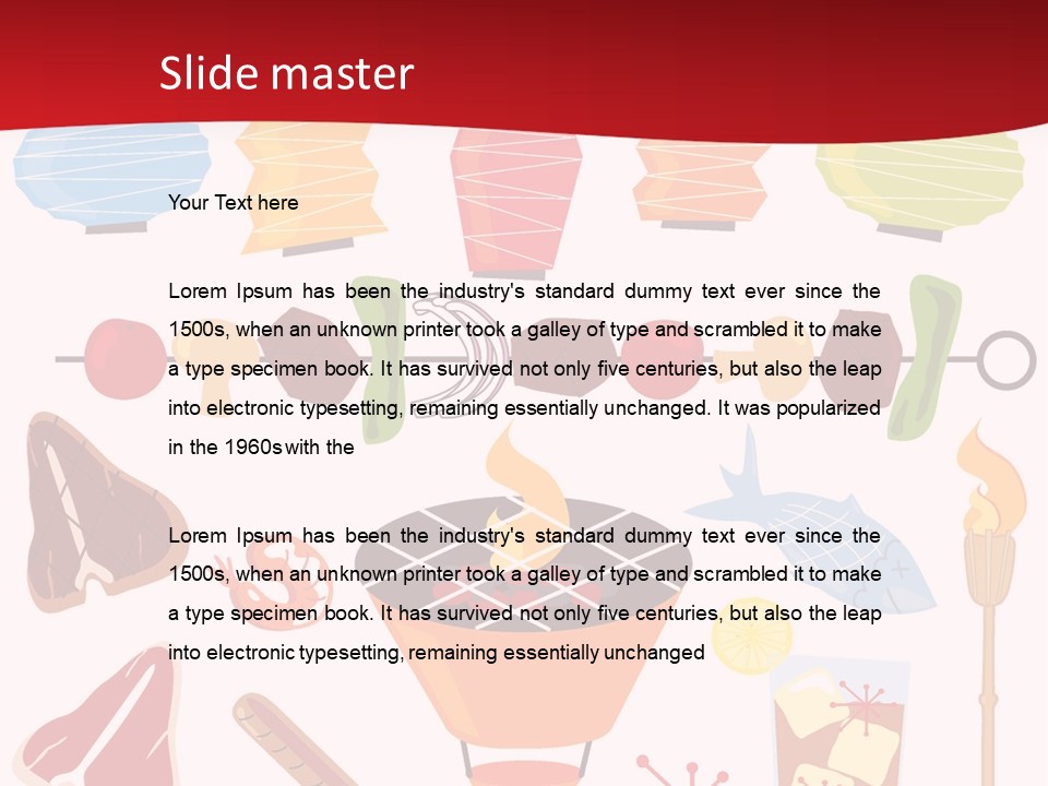 Cooking Barbecue Grill PowerPoint Template