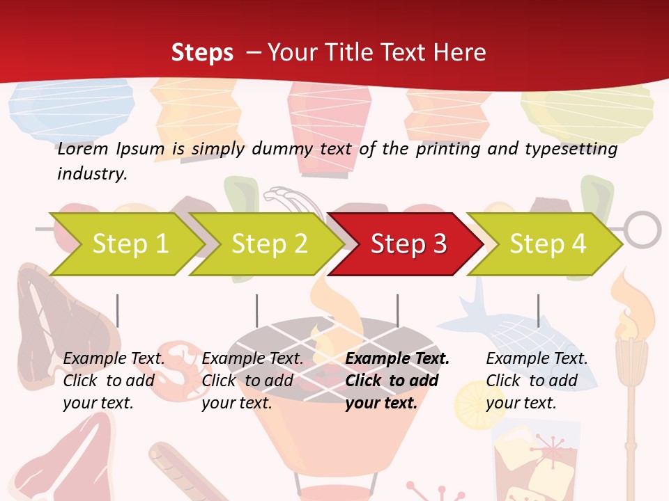 Cooking Barbecue Grill PowerPoint Template