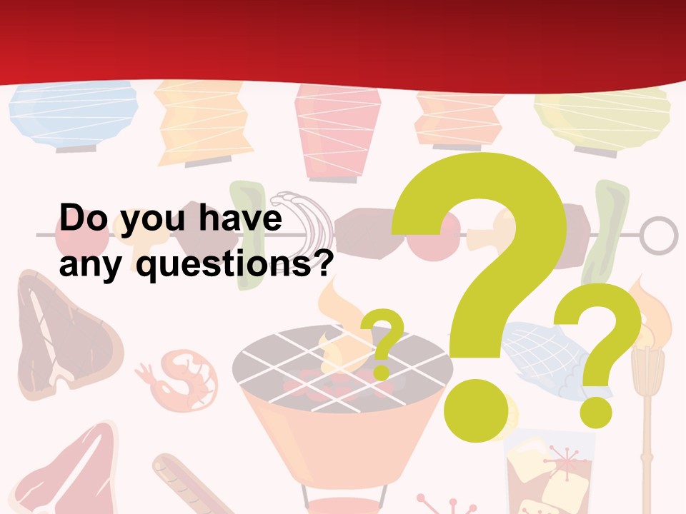 Cooking Barbecue Grill PowerPoint Template