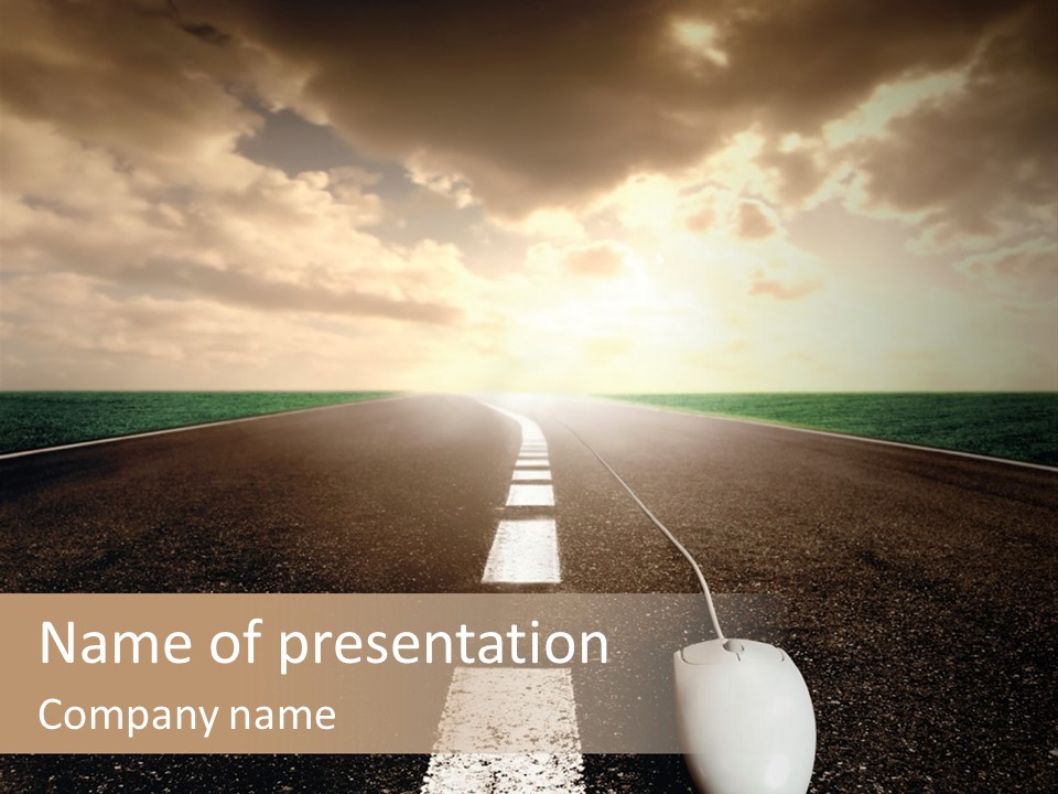 Progress Way Internet PowerPoint Template