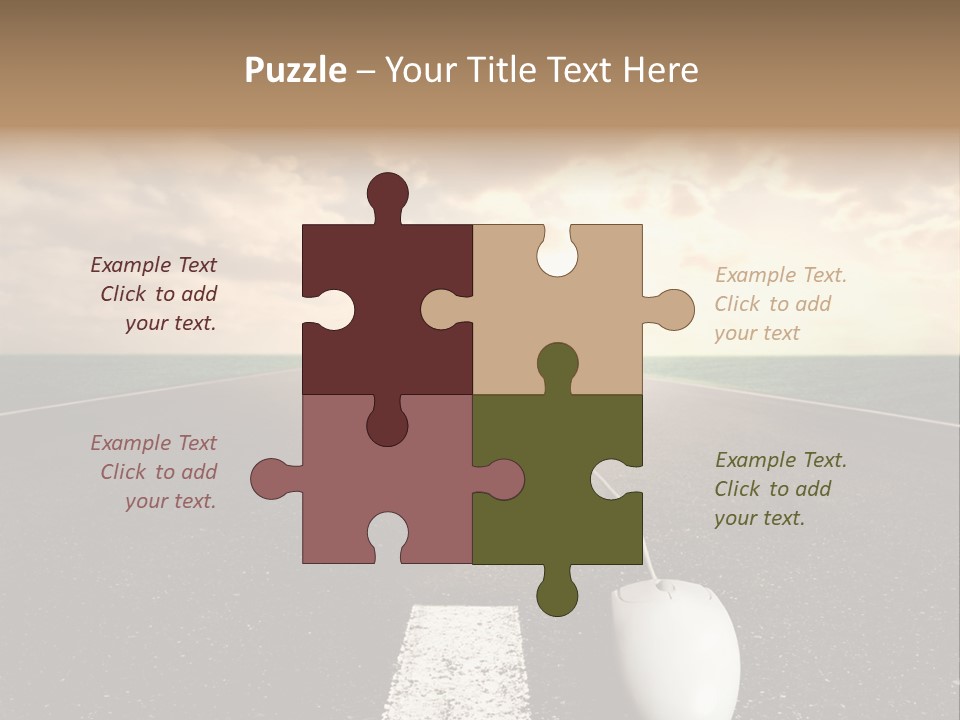 Progress Way Internet PowerPoint Template