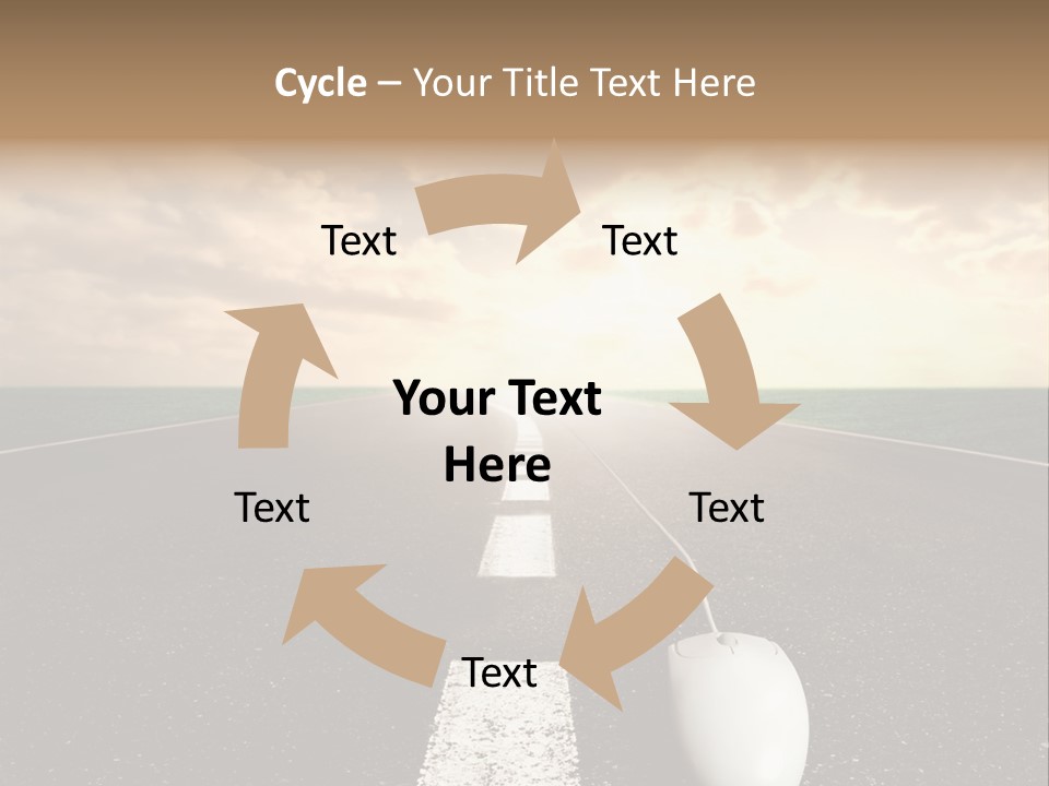 Progress Way Internet PowerPoint Template