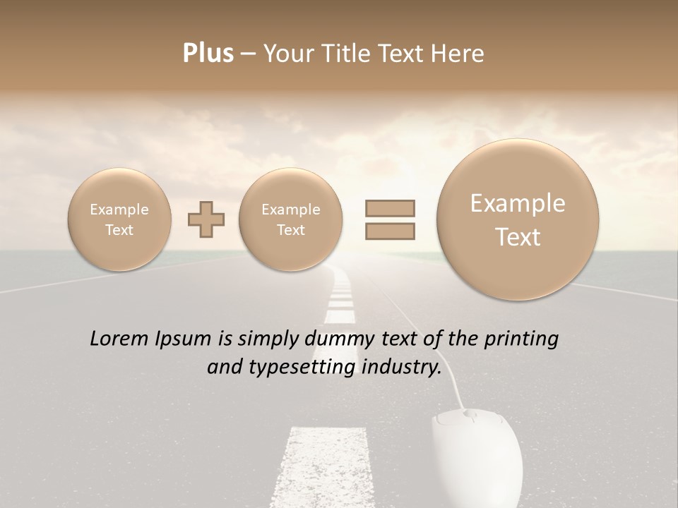 Progress Way Internet PowerPoint Template