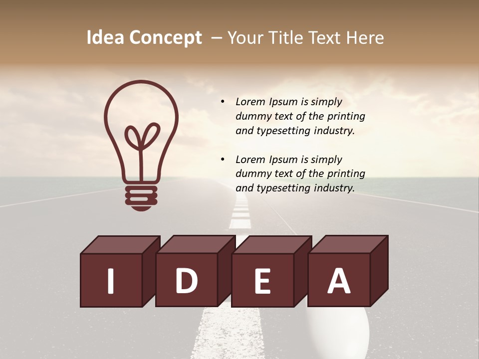 Progress Way Internet PowerPoint Template