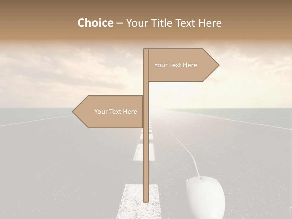 Progress Way Internet PowerPoint Template