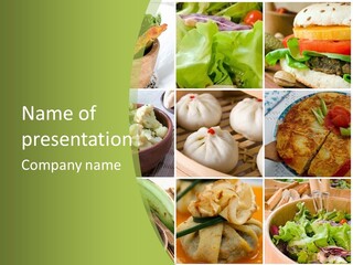 Green Pepper Food PowerPoint Template