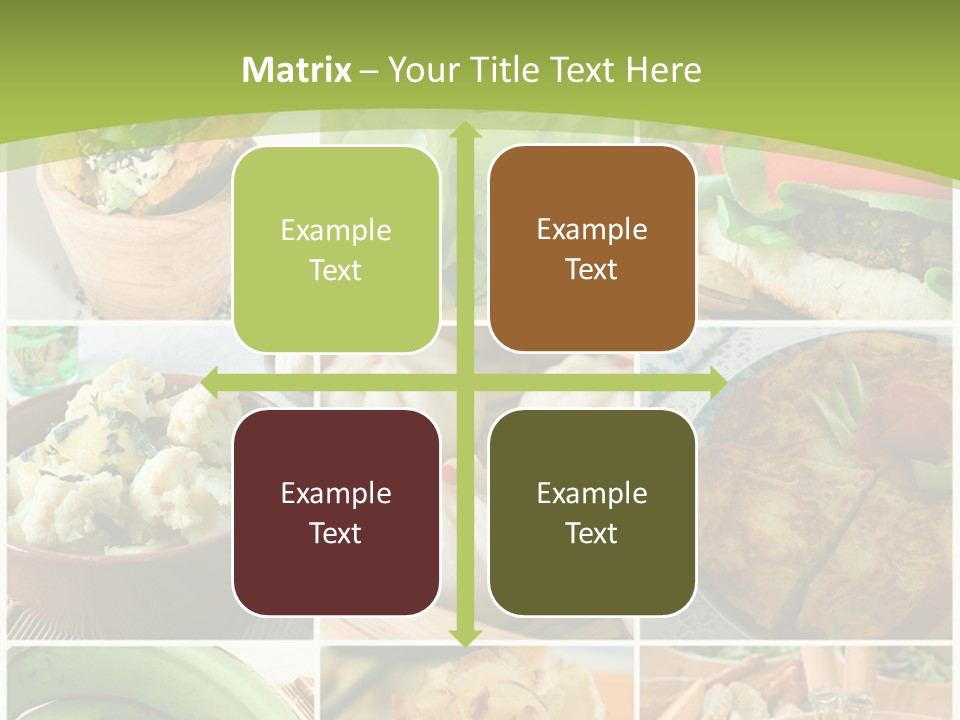 Green Pepper Food PowerPoint Template