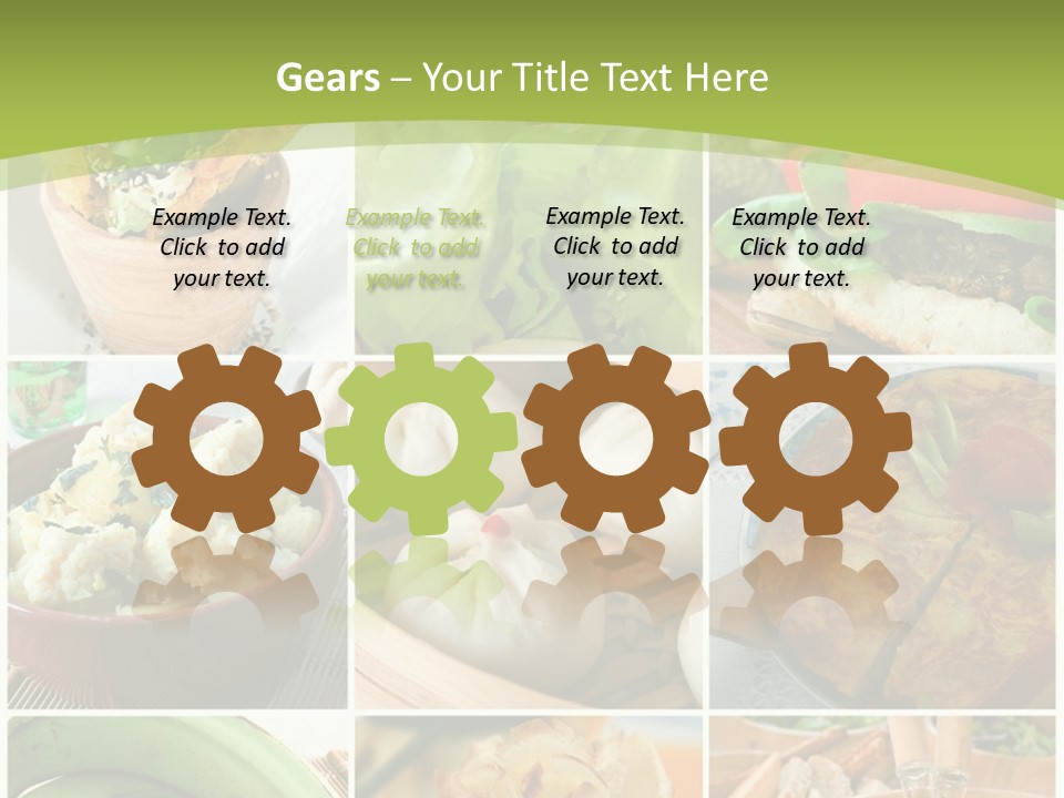 Green Pepper Food PowerPoint Template