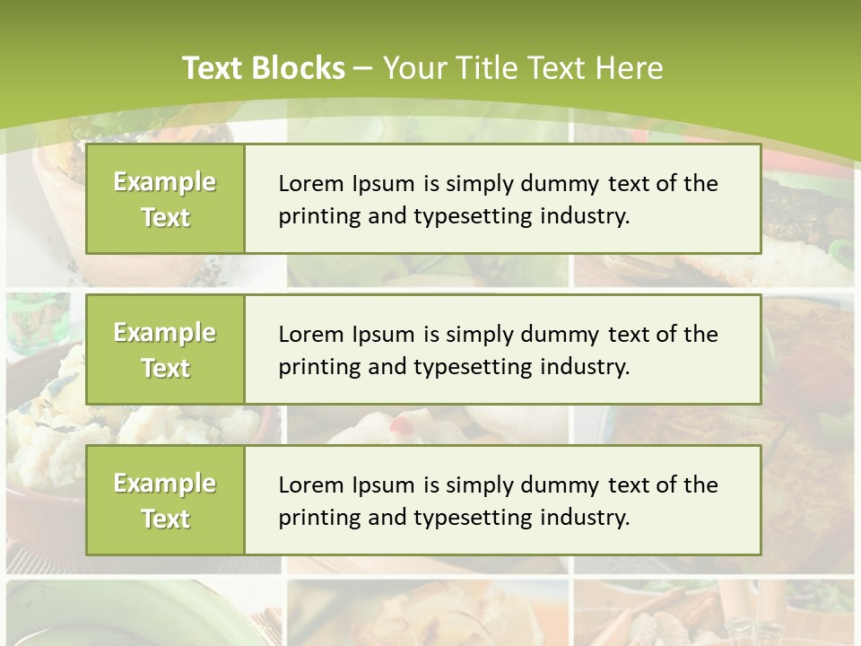 Green Pepper Food PowerPoint Template