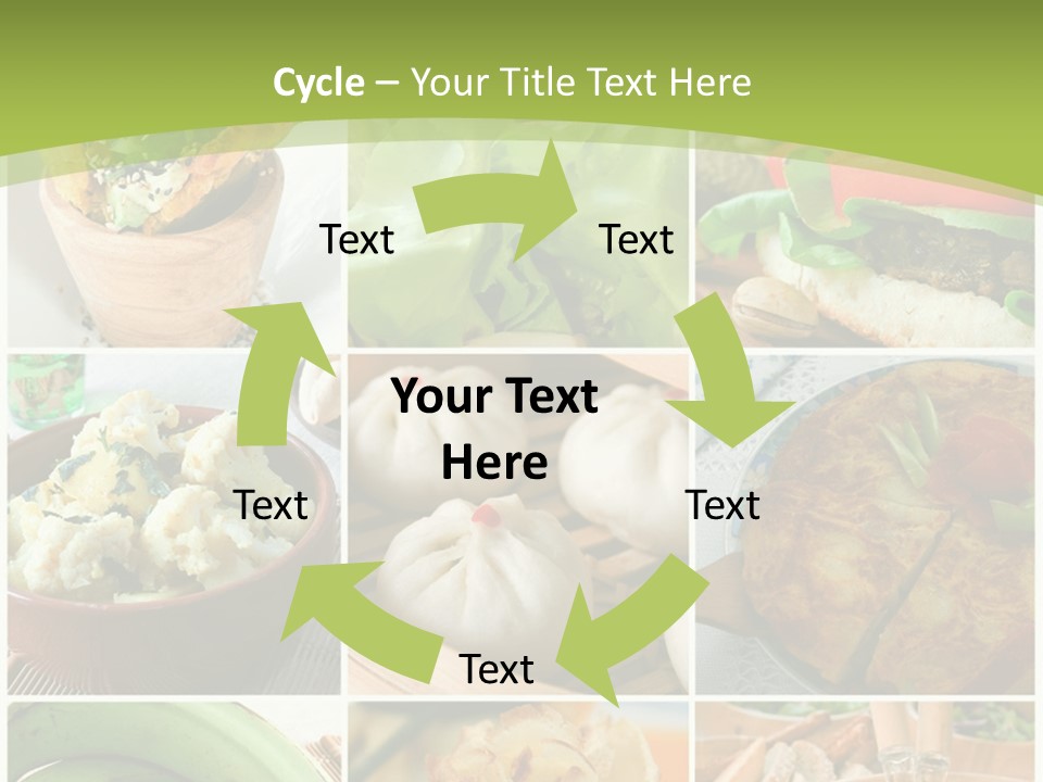 Green Pepper Food PowerPoint Template