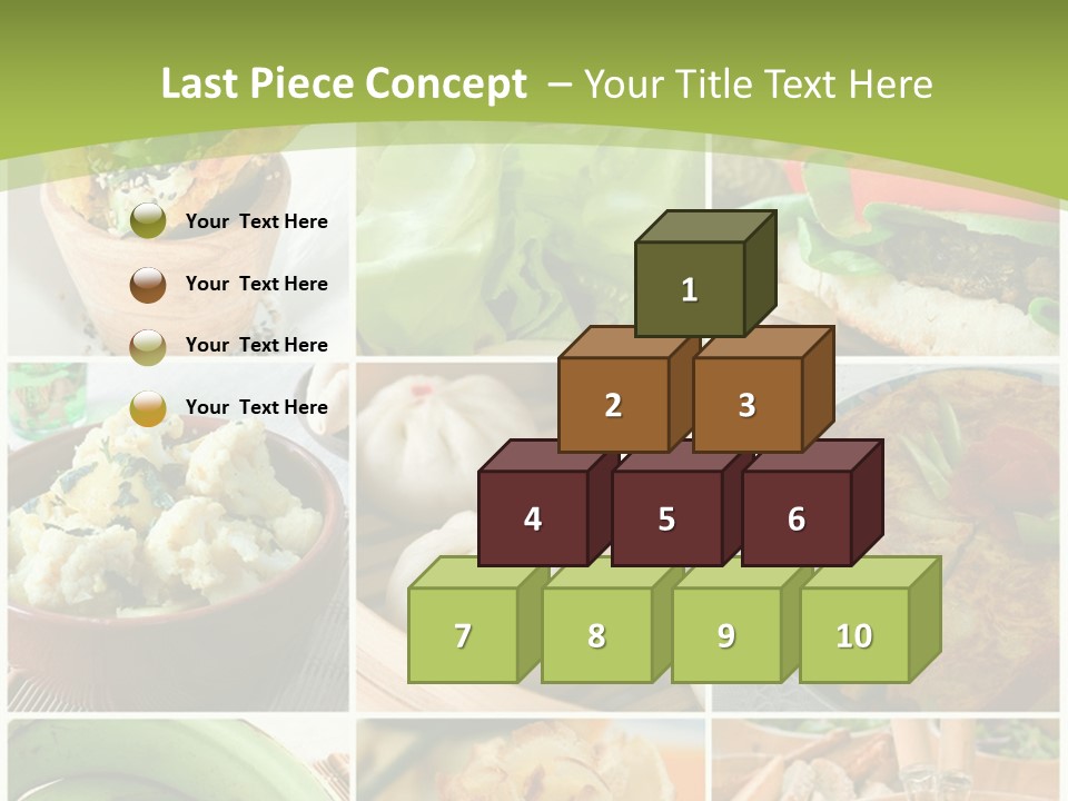 Green Pepper Food PowerPoint Template