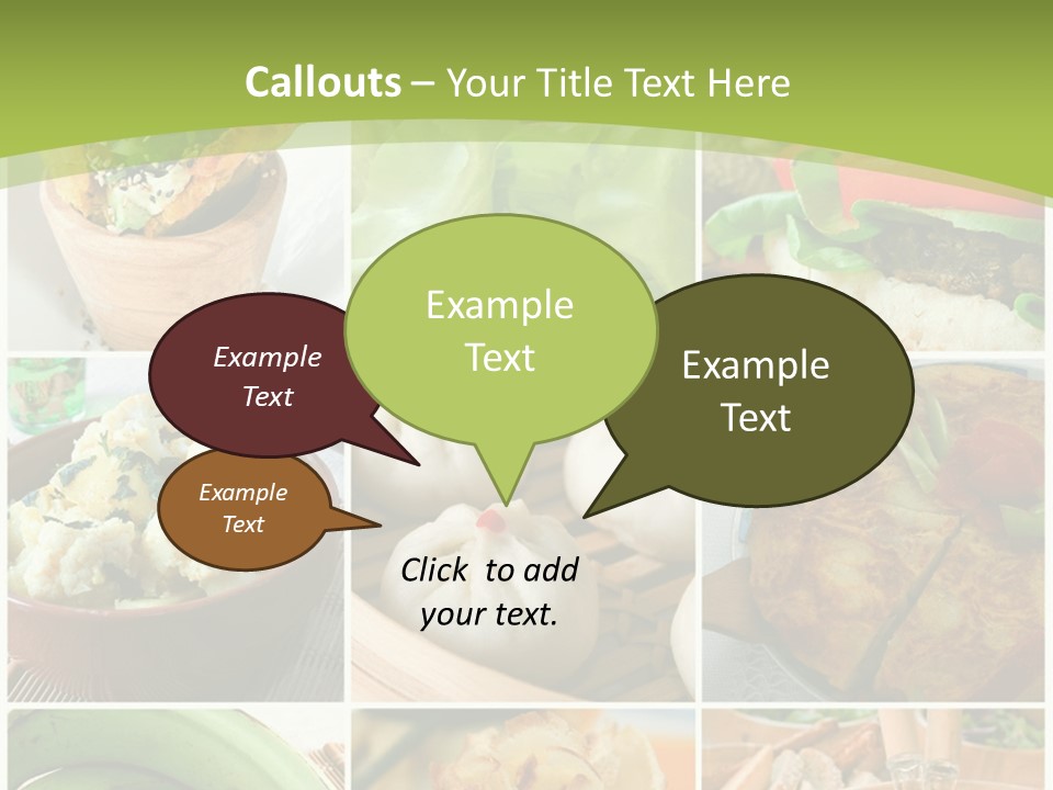 Green Pepper Food PowerPoint Template