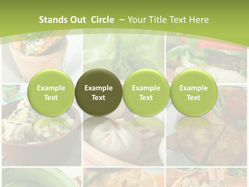Green Pepper Food PowerPoint Template