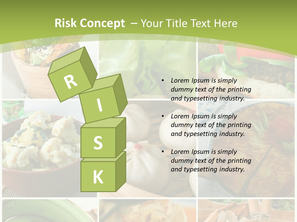 Green Pepper Food PowerPoint Template