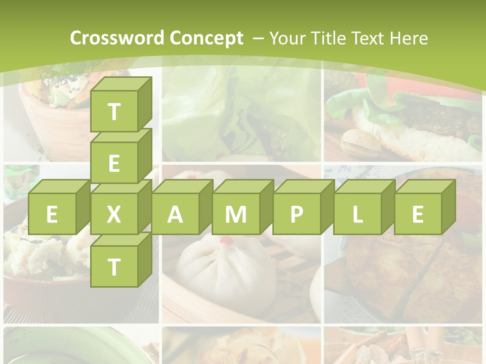 Green Pepper Food PowerPoint Template