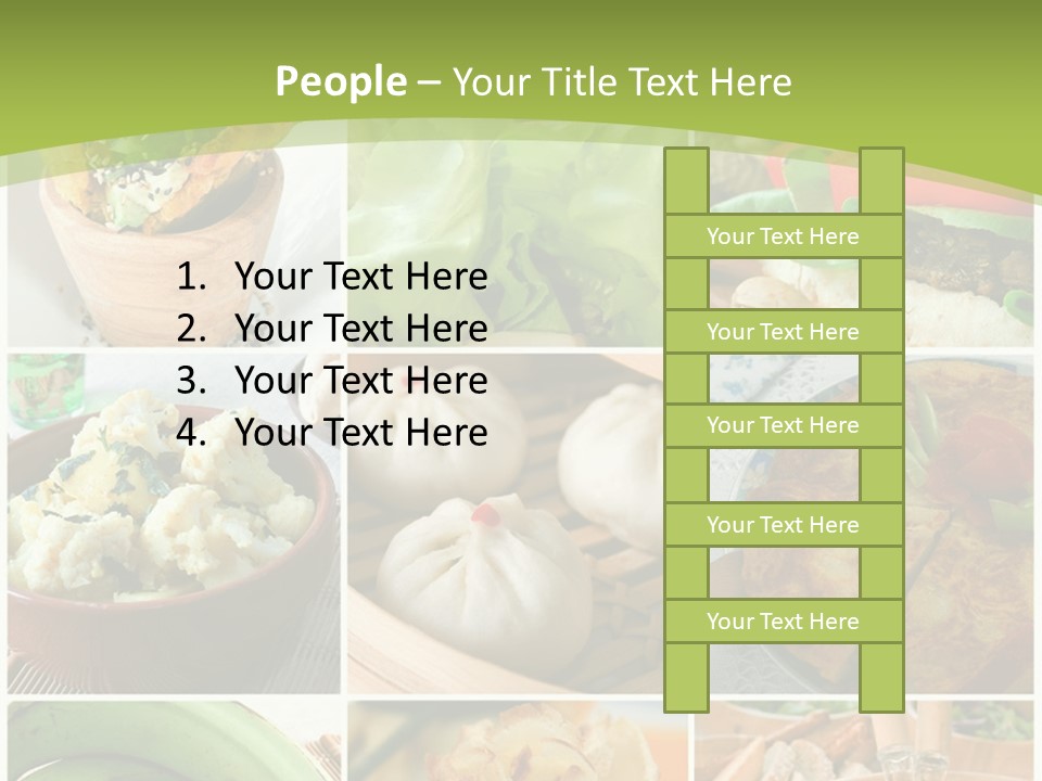 Green Pepper Food PowerPoint Template
