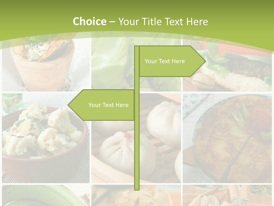 Green Pepper Food PowerPoint Template