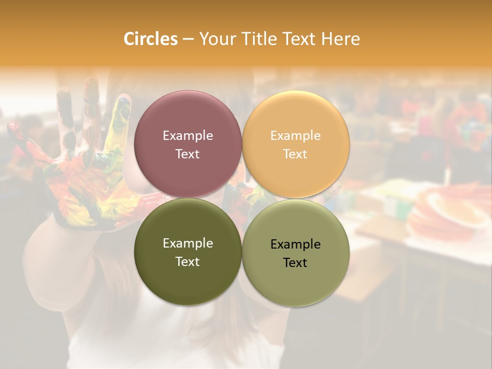 Space Cheerful Preschooler PowerPoint Template