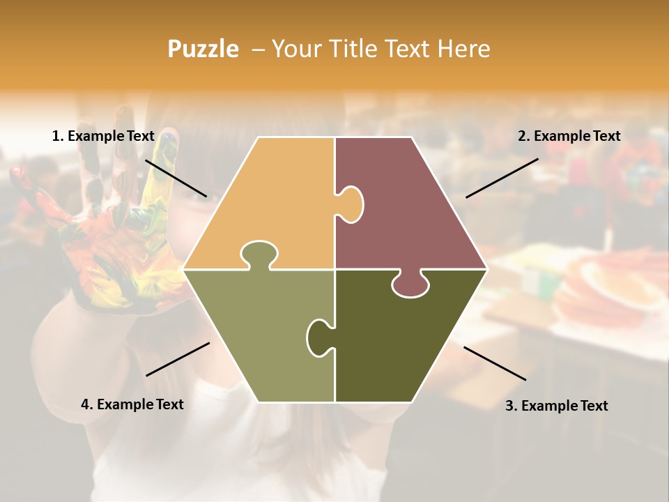 Space Cheerful Preschooler PowerPoint Template