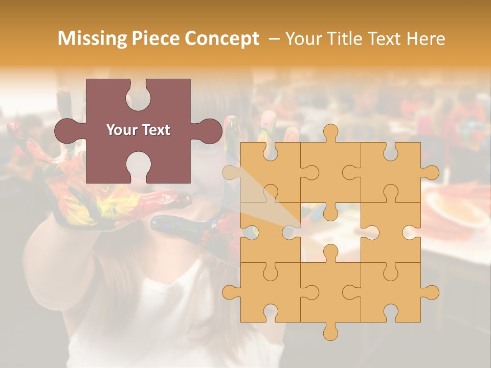 Space Cheerful Preschooler PowerPoint Template