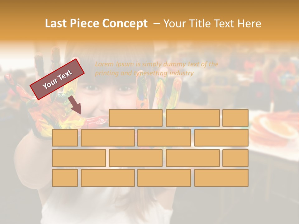 Space Cheerful Preschooler PowerPoint Template
