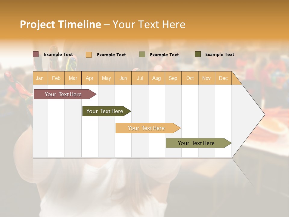 Space Cheerful Preschooler PowerPoint Template