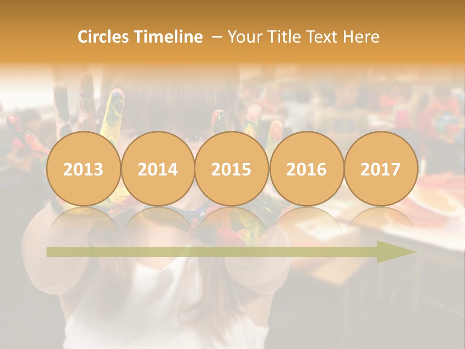 Space Cheerful Preschooler PowerPoint Template