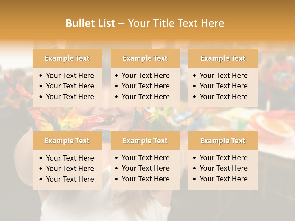 Space Cheerful Preschooler PowerPoint Template