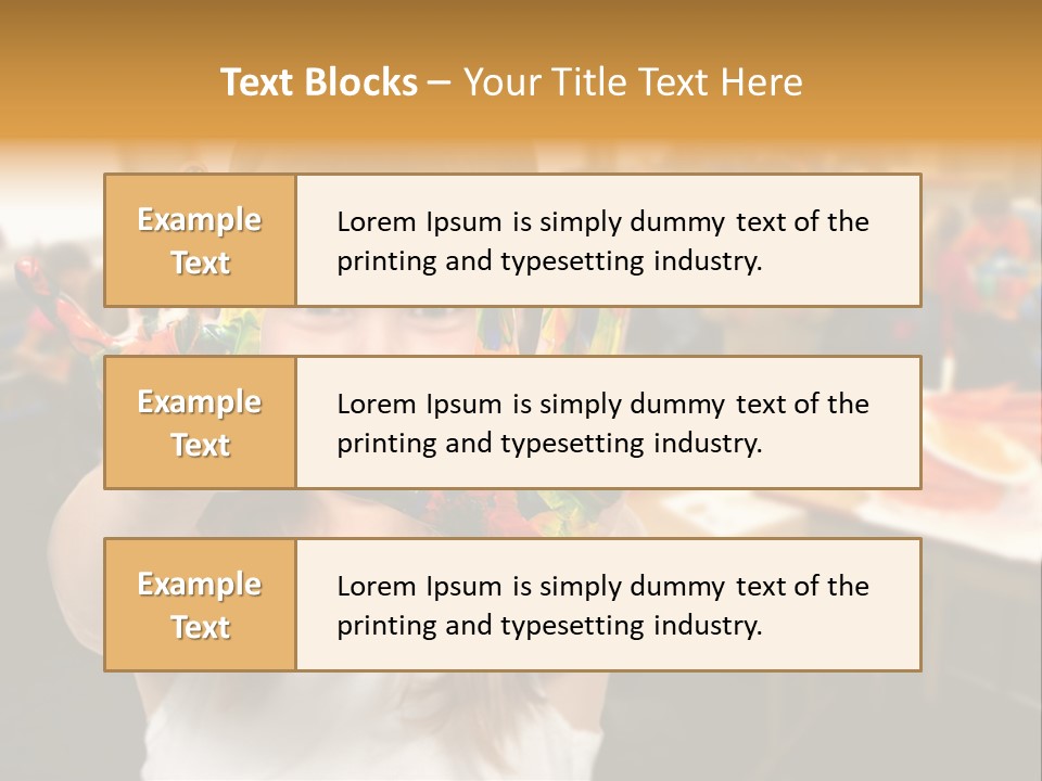 Space Cheerful Preschooler PowerPoint Template