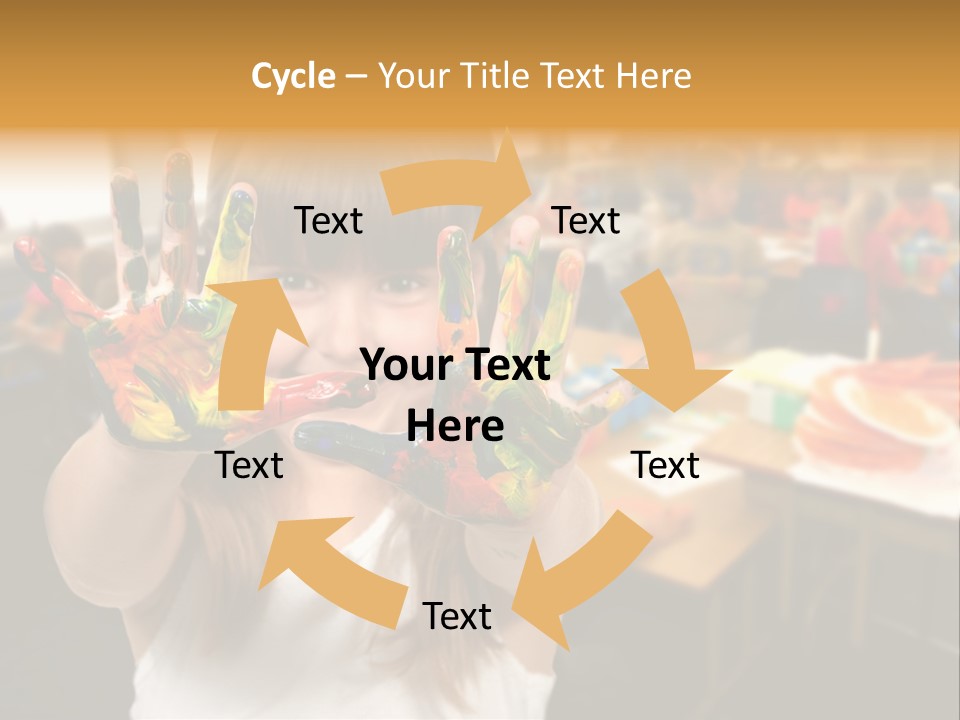Space Cheerful Preschooler PowerPoint Template