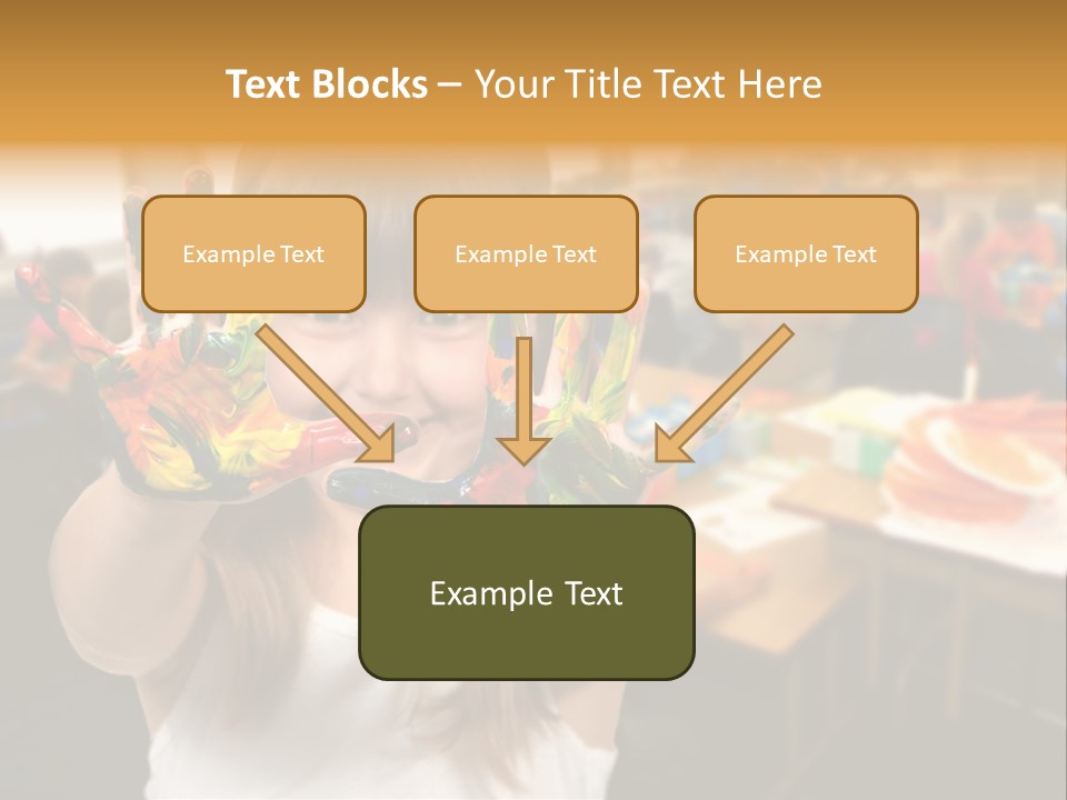 Space Cheerful Preschooler PowerPoint Template