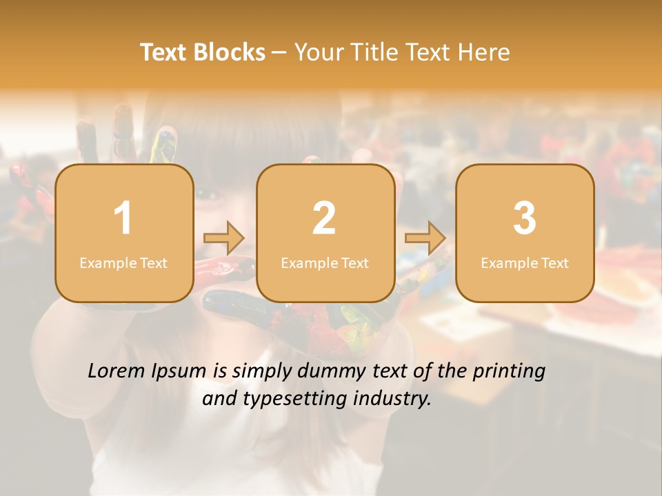 Space Cheerful Preschooler PowerPoint Template